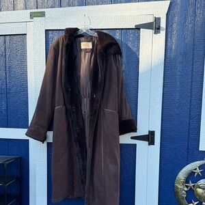 Elegant Dark Brown Teddy Jacket